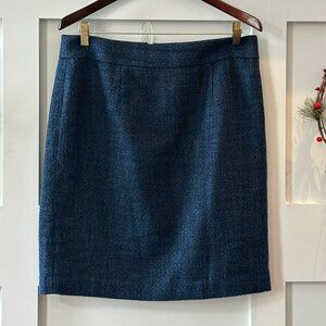 💙 Banana Republic Blue Tweed Pencil Skirt 💙